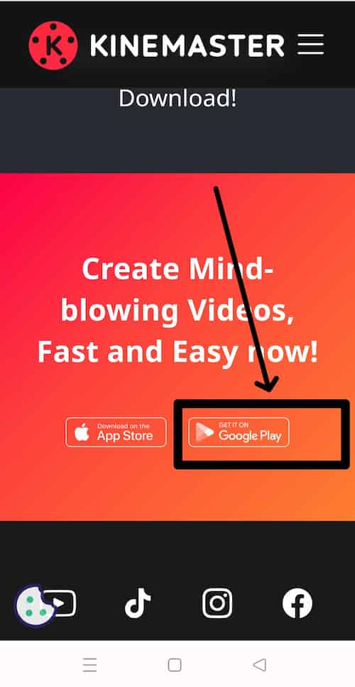 kinemaster free download kaise kare? 3 काइन मास्टर की ऑफिशल वेबसाइट पर जाना है