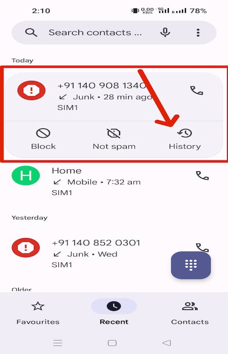 Mobile se Call history delete kaise kare? 2 single number call history delete kaise kare