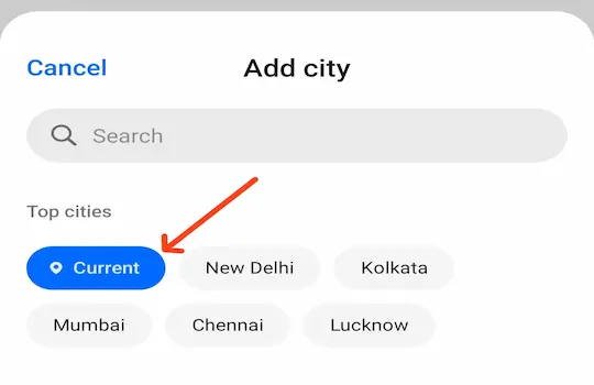 Mobile se Mausam Ki Jankari Kaise Kare? 6 Current Location ऐड करें