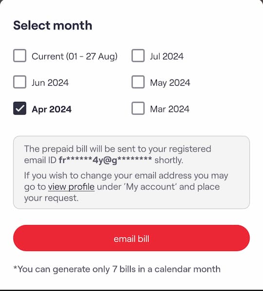 Vi SIM का Call Details निकालने का सबसे आसान तरीका हिंदी में 3 select for call details month