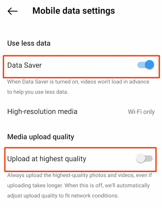Data Jaldi Khatam Hota Hai Kya Kare? जानें 50% तक डेटा बचाने की ट्रिक 13 Instagram data bachane ke liye data saver on karna