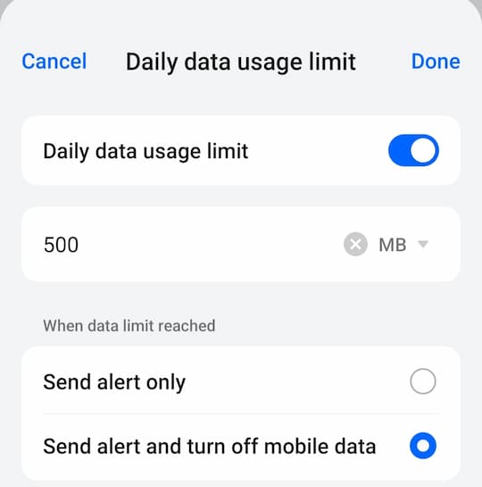 Data Jaldi Khatam Hota Hai Kya Kare? जानें 50% तक डेटा बचाने की ट्रिक 2 daily data usage limit set Karen