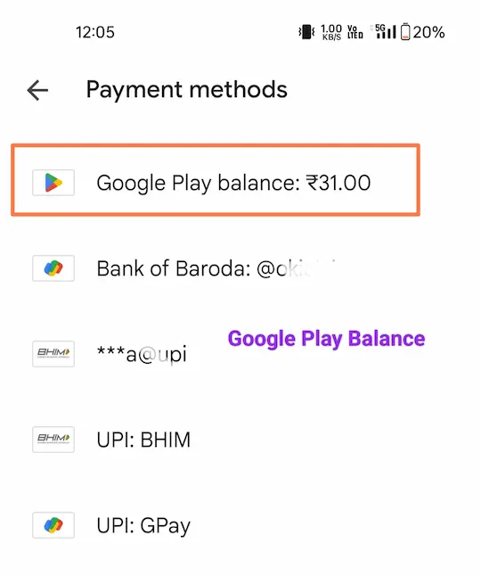 Google Play में Balance कैसे Check करें? (2 आसान तरीके) 4 Is image mein proof ke taur per dikhaya gaya hai ki Google Play Store ka balance kaise dikhta Hai